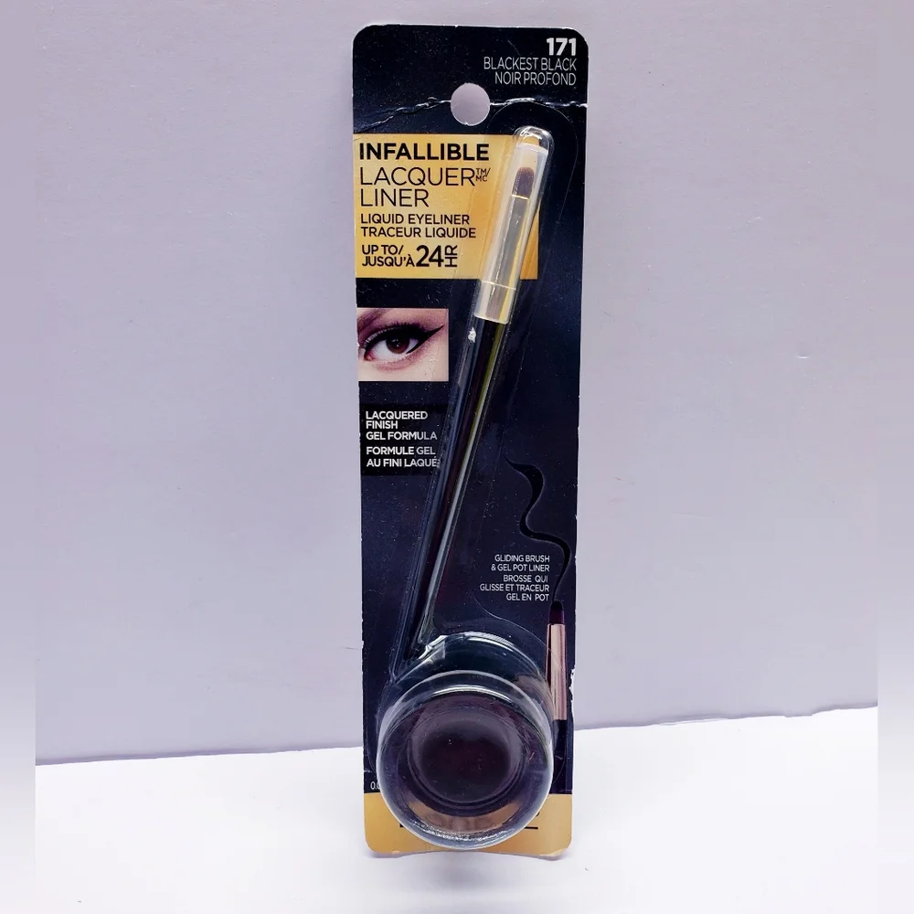 L’Oréal Paris Infallible Lacquer Eyeliner, Up to 24 hr, 171 Blackest Black